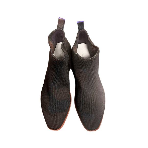 Rothy’s The Merino Square‎ Toe Chelsea Boot In Coco Brown Size 8.5 - Picture 5 of 8